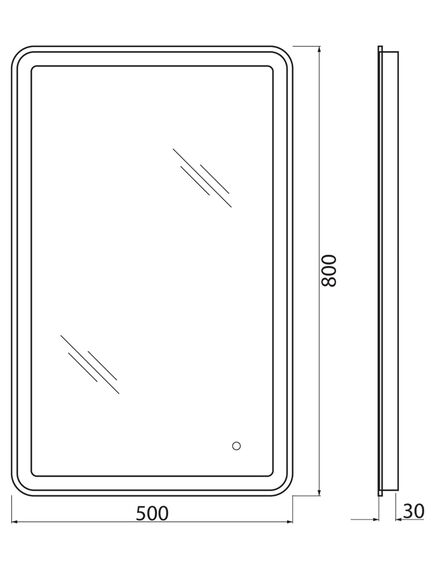 Купить Зеркало BelBagno SPC-MAR-500-800-LED-TCH (spc-mar-500-800-led-tch) по цене 9900 руб., в Санкт-Петебруге в интернет магазине 100-Систем, а также дургие товары BelBagno из раздела Зеркала и Мебель для ванной комнаты