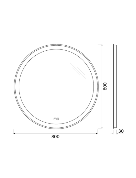 Купить Зеркало BelBagno SPC-RNG-800-LED-TCH-WARM (spc-rng-800-led-tch-warm) по цене 13900 руб., в Санкт-Петебруге в интернет магазине 100-Систем, а также дургие товары BelBagno из раздела Зеркала и Мебель для ванной комнаты