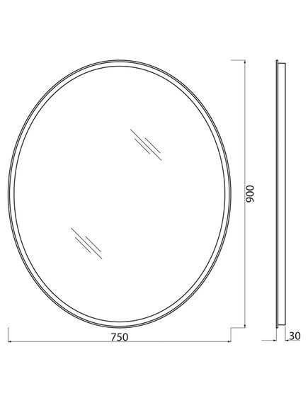 Купить Зеркало BelBagno SPC-VST 75 с кнопочным выключателем с подсветкой (spc-vst-750-900-led-btn) по цене 11600 руб., в Санкт-Петебруге в интернет магазине 100-Систем, а также дургие товары BelBagno из раздела Зеркала и Мебель для ванной комнаты