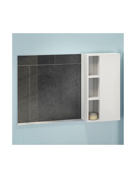 Купить Comforty. Зеркало-шкаф "Милан-120" белый глянец (00004136261cf) по цене 16170 руб., в Санкт-Петебруге в интернет магазине 100-Систем, а также дургие товары COMFORTY из раздела Зеркальные шкафы для ванной и Мебель для ванной комнаты
