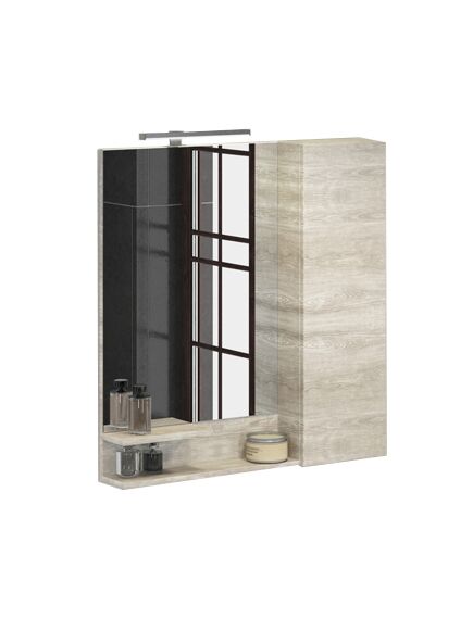 Купить COMFORTY. Зеркало-шкаф "Верона-90" дуб белый (00004136714) по цене 12980 руб., в Санкт-Петебруге в интернет магазине 100-Систем, а также дургие товары COMFORTY из раздела Зеркальные шкафы для ванной и Мебель для ванной комнаты