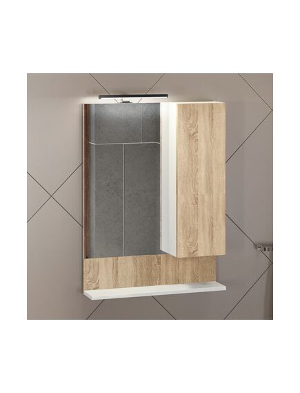 Купить COMFORTY. Зеркало-шкаф "Рига-60" дуб сонома (00004142211) по цене 8580 руб., в Санкт-Петебруге в интернет магазине 100-Систем, а также дургие товары COMFORTY из раздела Зеркальные шкафы для ванной и Мебель для ванной комнаты