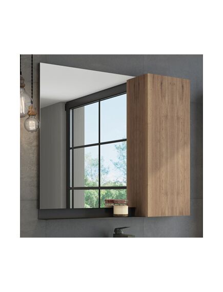 Купить COMFORTY. Зеркало-шкаф "Кёльн-90" дуб темный (00004147987) по цене 13970 руб., в Санкт-Петебруге в интернет магазине 100-Систем, а также дургие товары COMFORTY из раздела Зеркальные шкафы для ванной и Мебель для ванной комнаты