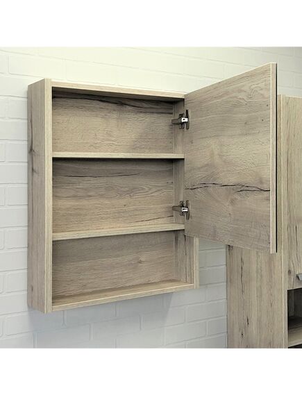 Купить COMFORTY. Зеркало-шкаф "Марио-60" дуб дымчатый (00-00005201) по цене 9570 руб., в Санкт-Петебруге в интернет магазине 100-Систем, а также дургие товары COMFORTY из раздела Зеркальные шкафы для ванной и Мебель для ванной комнаты