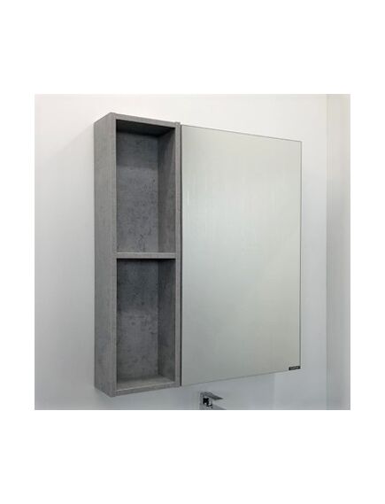 Купить Зеркало-шкаф Comforty Осло-70 бетон светлый (00-00006164cf) по цене 12210 руб., в Санкт-Петебруге в интернет магазине 100-Систем, а также дургие товары COMFORTY из раздела Зеркальные шкафы для ванной и Мебель для ванной комнаты