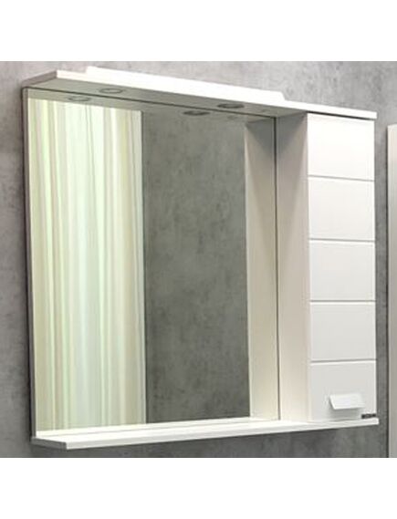 Купить Зеркало-шкаф Comforty Модена 90М белый (00-00001641cf) по цене 17160 руб., в Санкт-Петебруге в интернет магазине 100-Систем, а также дургие товары COMFORTY из раздела Зеркальные шкафы для ванной и Мебель для ванной комнаты