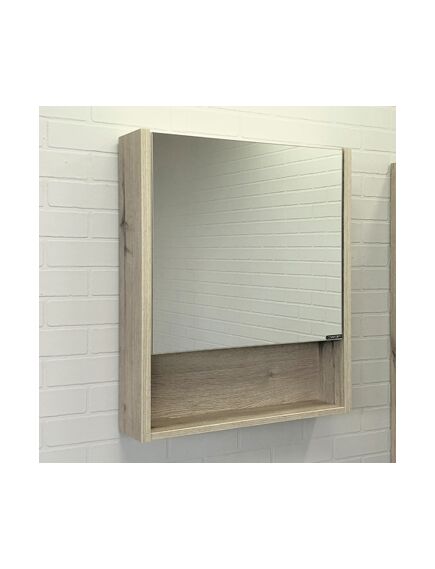 Купить COMFORTY. Зеркало-шкаф "Марио-60" дуб дымчатый (00-00005201) по цене 9570 руб., в Санкт-Петебруге в интернет магазине 100-Систем, а также дургие товары COMFORTY из раздела Зеркальные шкафы для ванной и Мебель для ванной комнаты