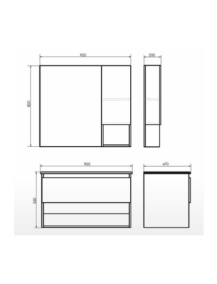 Купить COMFORTY. Зеркало-шкаф "Бордо-90" дуб темно-коричневый (00-00006663) по цене 11990 руб., в Санкт-Петебруге в интернет магазине 100-Систем, а также дургие товары COMFORTY из раздела Зеркальные шкафы для ванной и Мебель для ванной комнаты