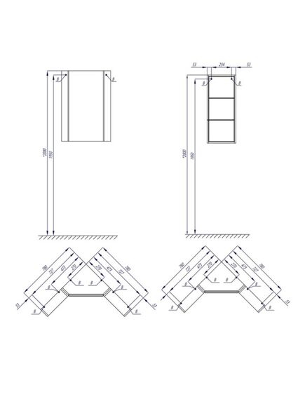 Купить Зеркало-шкаф Aquaton Кантара 1A2057K2ANW70 (1a2057k2anw70) по цене 27367.1 руб., в Санкт-Петебруге в интернет магазине 100-Систем, а также дургие товары AQUATON из раздела Зеркальные шкафы для ванной и Мебель для ванной комнаты