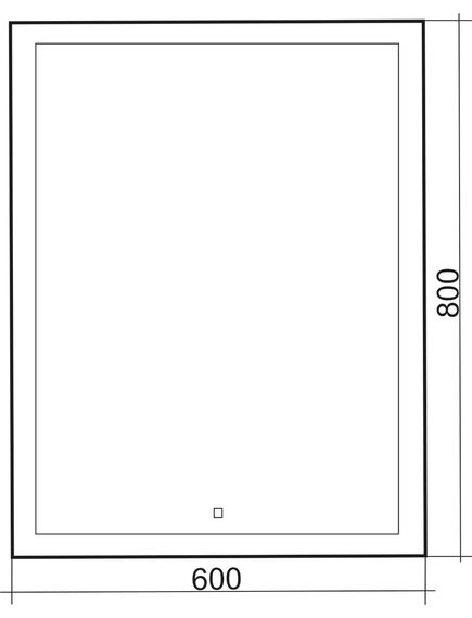 Купить Зеркало для ванной Azario Гуверт 60 ФР-1540 (фр-1540) по цене 16637 руб., в Санкт-Петебруге в интернет магазине 100-Систем, а также дургие товары Azario из раздела Зеркала и Мебель для ванной комнаты