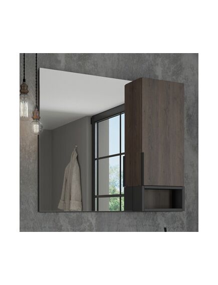 Купить Comforty. Зеркало-шкаф "Франкфурт-90" дуб шоколадно-коричневый (00004150529cf) по цене 13860 руб., в Санкт-Петебруге в интернет магазине 100-Систем, а также дургие товары COMFORTY из раздела Зеркальные шкафы для ванной и Мебель для ванной комнаты