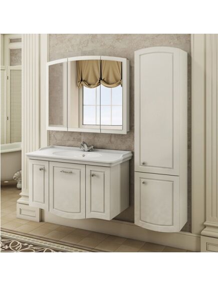 Купить Comforty. Зеркало-шкаф "Палини-100" белый (00004147994cf) по цене 24530 руб., в Санкт-Петебруге в интернет магазине 100-Систем, а также дургие товары COMFORTY из раздела Зеркальные шкафы для ванной и Мебель для ванной комнаты