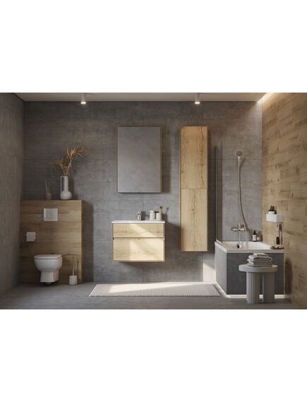 Купить Зеркальный шкаф Aquaton Либерти 65 1A279302LYC70 дуб эльвезия (1a279302lyc70) по цене 9851.5 руб., в Санкт-Петебруге в интернет магазине 100-Систем, а также дургие товары AQUATON из раздела Зеркальные шкафы для ванной и Мебель для ванной комнаты