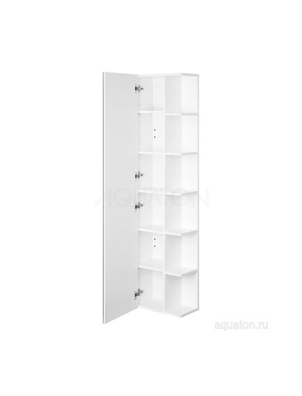 Купить Шкаф - колонна AQUATON Сканди с зеркалом белый 1A253403SD010 (1a253403sd010) по цене 11542.5 руб., в Санкт-Петебруге в интернет магазине 100-Систем, а также дургие товары AQUATON из раздела Зеркальные шкафы для ванной и Мебель для ванной комнаты