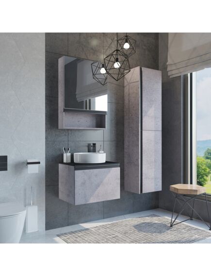 Купить Зеркало-шкаф Comforty Эдинбург 60 бетон светлый (00-00002043cf) по цене 12430 руб., в Санкт-Петебруге в интернет магазине 100-Систем, а также дургие товары COMFORTY из раздела Зеркальные шкафы для ванной и Мебель для ванной комнаты