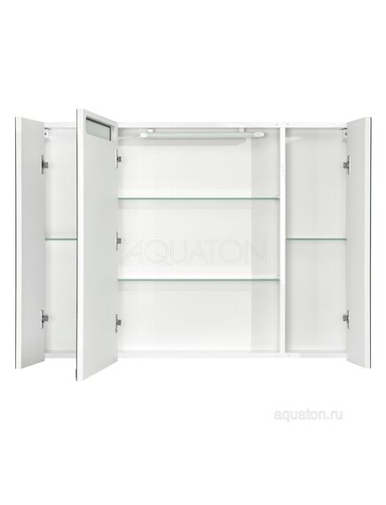 Купить Зеркальный шкаф AQUATON Мадрид 100 со светильником белый 1A111602MA010 (1a111602ma010) по цене 25224.7 руб., в Санкт-Петебруге в интернет магазине 100-Систем, а также дургие товары AQUATON из раздела Зеркальные шкафы для ванной и Мебель для ванной комнаты