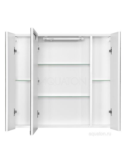 Купить Зеркальный шкаф AQUATON Мадрид 80 М со светильником белый 1A175202MA010 (1a175202ma010) по цене 24400.7 руб., в Санкт-Петебруге в интернет магазине 100-Систем, а также дургие товары AQUATON из раздела Зеркальные шкафы для ванной и Мебель для ванной комнаты