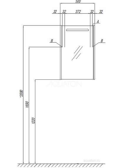 Купить Зеркальный шкаф AQUATON Сильва 50 дуб фьорд 1A215502SIW6L (1a215502siw6l) по цене 12658.7 руб., в Санкт-Петебруге в интернет магазине 100-Систем, а также дургие товары AQUATON из раздела Зеркальные шкафы для ванной и Мебель для ванной комнаты