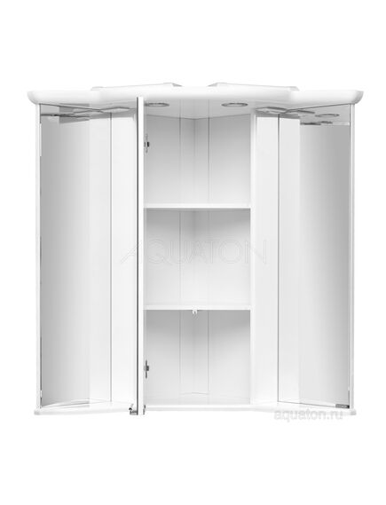 Купить Зеркальный шкаф AQUATON Альтаир 62 белый 1A042702AR010 (1a042702ar010) по цене 22464.3 руб., в Санкт-Петебруге в интернет магазине 100-Систем, а также дургие товары AQUATON из раздела Зеркальные шкафы для ванной и Мебель для ванной комнаты