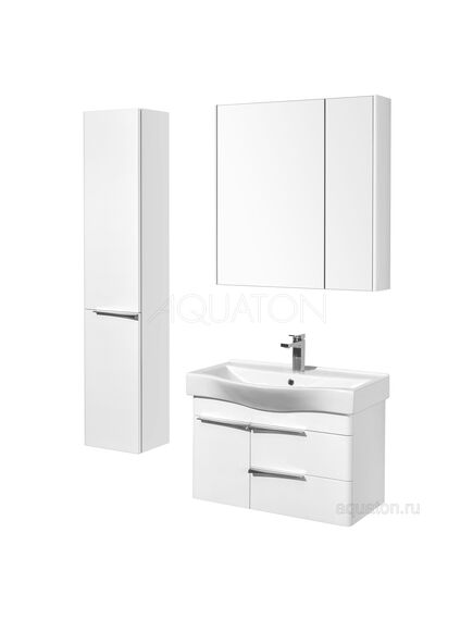 Купить Зеркальный шкаф AQUATON Беверли 80 белый 1A237102BV010 (1a237102bv010) по цене 14441.5 руб., в Санкт-Петебруге в интернет магазине 100-Систем, а также дургие товары AQUATON из раздела Зеркальные шкафы для ванной и Мебель для ванной комнаты