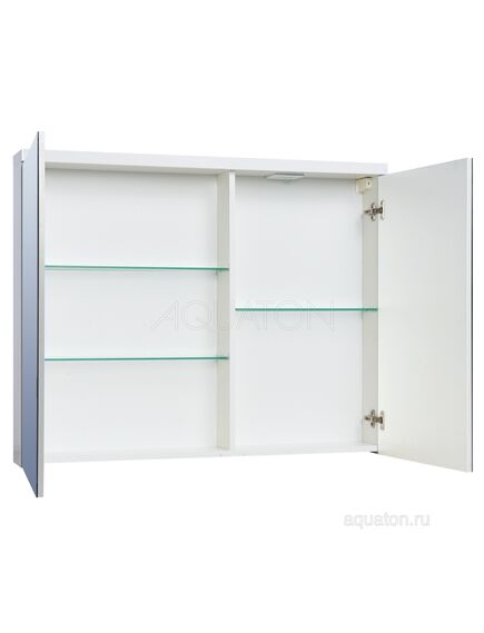 Купить Зеркальный шкаф AQUATON Брук 100 белый 1A200702BC010 (1a200702bc010) по цене 8229.7 руб., в Санкт-Петебруге в интернет магазине 100-Систем, а также дургие товары AQUATON из раздела Зеркальные шкафы для ванной и Мебель для ванной комнаты