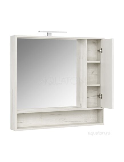 Купить Зеркальный шкаф AQUATON Флай 100 белый, дуб крафт 1A237802FAX10 (1a237802fax10) по цене 8576.5 руб., в Санкт-Петебруге в интернет магазине 100-Систем, а также дургие товары AQUATON из раздела Зеркальные шкафы для ванной и Мебель для ванной комнаты