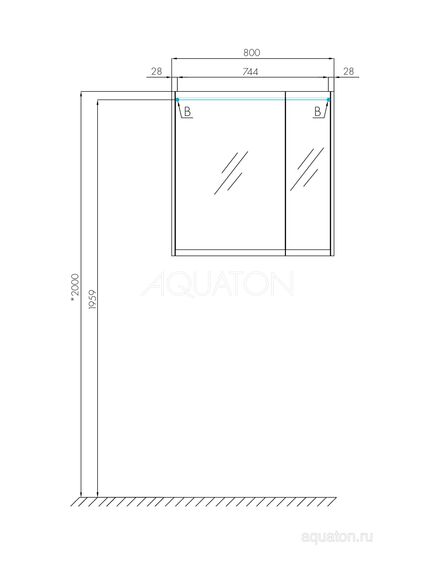 Купить Зеркальный шкаф AQUATON Нортон 80 белый 1A249202NT010 (1a249202nt010) по цене 10871.5 руб., в Санкт-Петебруге в интернет магазине 100-Систем, а также дургие товары AQUATON из раздела Зеркальные шкафы для ванной и Мебель для ванной комнаты