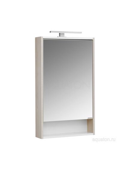 Купить Зеркальный шкаф AQUATON Рико 50 белый, ясень фабрик 1A212302RIB90 (1a212302rib90) по цене 7216.5 руб., в Санкт-Петебруге в интернет магазине 100-Систем, а также дургие товары AQUATON из раздела Зеркальные шкафы для ванной и Мебель для ванной комнаты