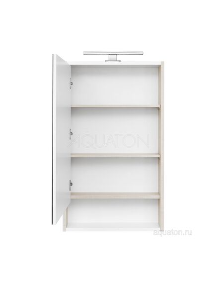 Купить Зеркальный шкаф AQUATON Рико 50 белый, ясень фабрик 1A212302RIB90 (1a212302rib90) по цене 7216.5 руб., в Санкт-Петебруге в интернет магазине 100-Систем, а также дургие товары AQUATON из раздела Зеркальные шкафы для ванной и Мебель для ванной комнаты