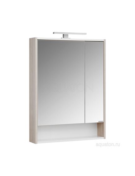 Купить Зеркальный шкаф AQUATON Рико 65 белый, ясень фабрик 1A215202RIB90 (1a215202rib90) по цене 8831.5 руб., в Санкт-Петебруге в интернет магазине 100-Систем, а также дургие товары AQUATON из раздела Зеркальные шкафы для ванной и Мебель для ванной комнаты