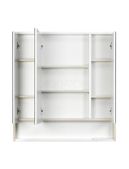 Купить Зеркальный шкаф AQUATON Рико 80 белый, ясень фабрик 1A215302RIB90 (1a215302rib90) по цене 11296.5 руб., в Санкт-Петебруге в интернет магазине 100-Систем, а также дургие товары AQUATON из раздела Зеркальные шкафы для ванной и Мебель для ванной комнаты