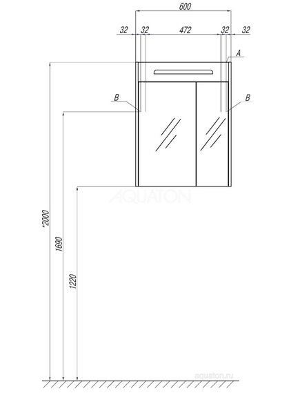 Купить Зеркальный шкаф AQUATON Сильва 60 дуб фьорд 1A216202SIW60 (1a216202siw60) по цене 14100.7 руб., в Санкт-Петебруге в интернет магазине 100-Систем, а также дургие товары AQUATON из раздела Зеркальные шкафы для ванной и Мебель для ванной комнаты