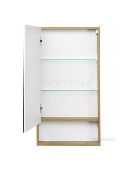 Купить Зеркальный шкаф AQUATON Сканди 45 белый, дуб рустикальный 1A252002SDZ90 (1a252002sdz90) по цене 5805 руб., в Санкт-Петебруге в интернет магазине 100-Систем, а также дургие товары AQUATON из раздела Зеркальные шкафы для ванной и Мебель для ванной комнаты