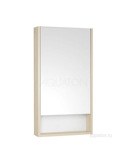 Купить Зеркальный шкаф AQUATON Сканди 45 белый, дуб верона 1A252002SDB20 (1a252002sdb20) по цене 5805 руб., в Санкт-Петебруге в интернет магазине 100-Систем, а также дургие товары AQUATON из раздела Зеркальные шкафы для ванной и Мебель для ванной комнаты