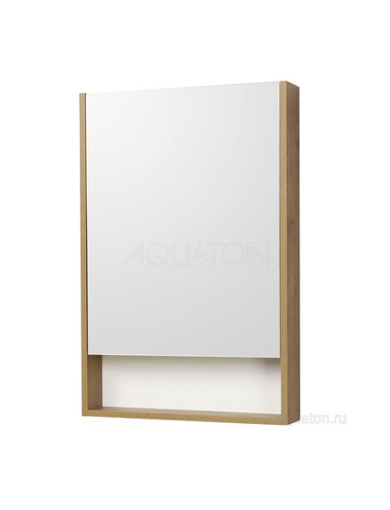 Купить Зеркальный шкаф AQUATON Сканди 55 белый, дуб рустикальный 1A252102SDZ90 (1a252102sdz90) по цене 6292.5 руб., в Санкт-Петебруге в интернет магазине 100-Систем, а также дургие товары AQUATON из раздела Зеркальные шкафы для ванной и Мебель для ванной комнаты