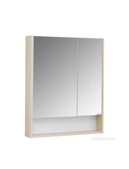 Купить Зеркальный шкаф AQUATON Сканди 70 белый, дуб верона 1A252202SDB20 (1a252202sdb20) по цене 7867.5 руб., в Санкт-Петебруге в интернет магазине 100-Систем, а также дургие товары AQUATON из раздела Зеркальные шкафы для ванной и Мебель для ванной комнаты