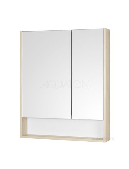 Купить Зеркальный шкаф AQUATON Сканди 70 белый, дуб верона 1A252202SDB20 (1a252202sdb20) по цене 7867.5 руб., в Санкт-Петебруге в интернет магазине 100-Систем, а также дургие товары AQUATON из раздела Зеркальные шкафы для ванной и Мебель для ванной комнаты