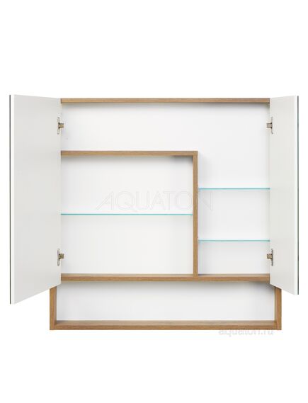 Купить Зеркальный шкаф AQUATON Сканди 90 белый, дуб рустикальный 1A252302SDZ90 (1a252302sdz90) по цене 8767.5 руб., в Санкт-Петебруге в интернет магазине 100-Систем, а также дургие товары AQUATON из раздела Зеркальные шкафы для ванной и Мебель для ванной комнаты
