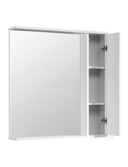 Купить Зеркальный шкаф AQUATON Стоун 80 белый 1A228302SX010 (1a228302sx010) по цене 12656.5 руб., в Санкт-Петебруге в интернет магазине 100-Систем, а также дургие товары AQUATON из раздела Зеркальные шкафы для ванной и Мебель для ванной комнаты