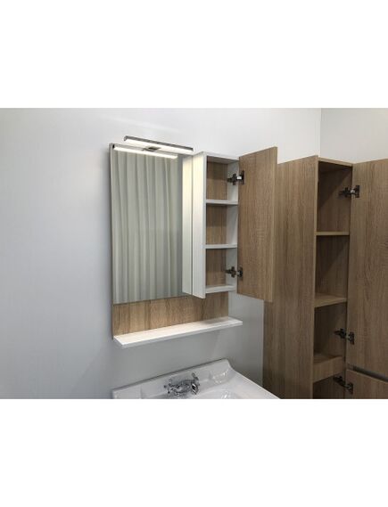 Купить Comforty. Зеркало-шкаф "Рига-60" дуб сонома (00004142211cf) по цене 8580 руб., в Санкт-Петебруге в интернет магазине 100-Систем, а также дургие товары COMFORTY из раздела Зеркальные шкафы для ванной и Мебель для ванной комнаты