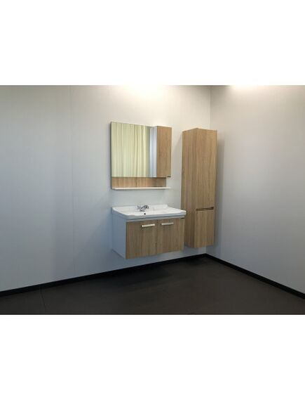 Купить Comforty. Зеркало-шкаф "Рига-80" дуб сонома (00004139024cf) по цене 9790 руб., в Санкт-Петебруге в интернет магазине 100-Систем, а также дургие товары COMFORTY из раздела Зеркальные шкафы для ванной и Мебель для ванной комнаты