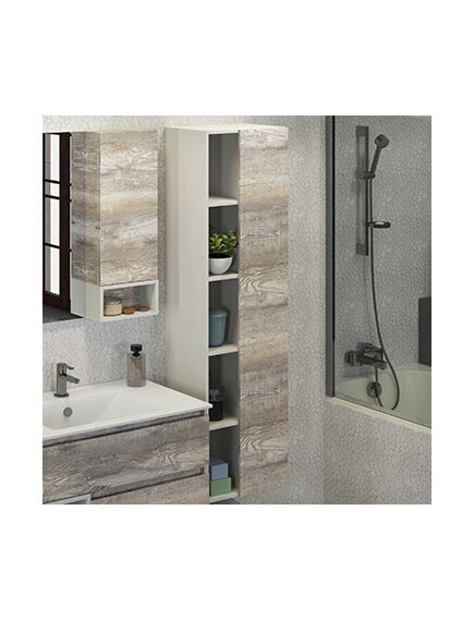 Купить COMFORTY. Шкаф-колонна "Турин-45" дуб бежевый (00004136455) по цене 20570 руб., в Санкт-Петебруге в интернет магазине 100-Систем, а также дургие товары COMFORTY из раздела Пеналы и Пеналы, комоды, шкафы