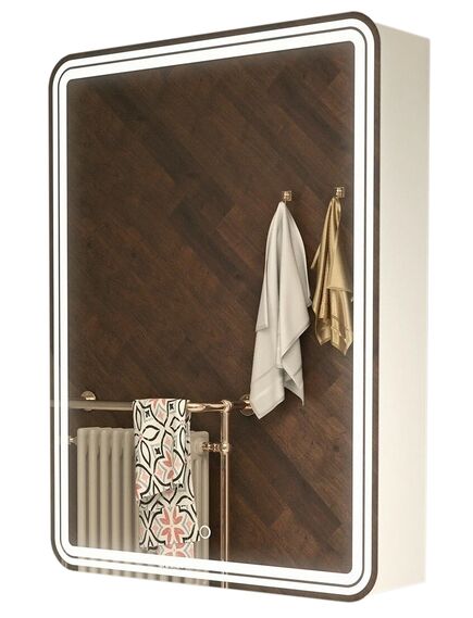 Купить Зеркало-шкаф AZARIO Adriana 1Л 600х800 (cs00066642) по цене 17580 руб., в Санкт-Петебруге в интернет магазине 100-Систем, а также дургие товары Azario из раздела Зеркальные шкафы для ванной и Мебель для ванной комнаты