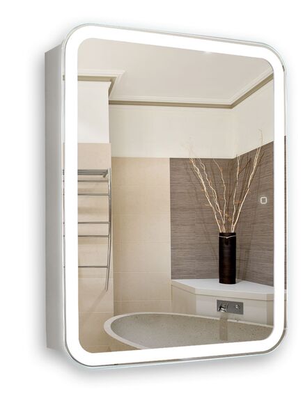 Купить Зеркало-шкаф Azario Фиджи 60х16х80 (led-00002472) по цене 17705 руб., в Санкт-Петебруге в интернет магазине 100-Систем, а также дургие товары Azario из раздела Зеркальные шкафы для ванной и Мебель для ванной комнаты