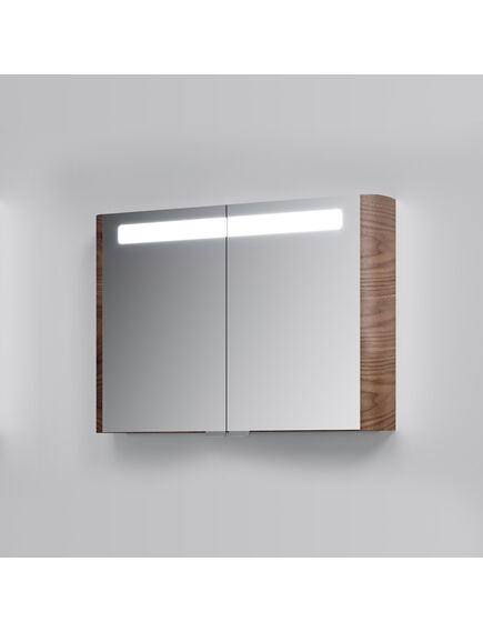 Купить M30MCX1001NF Sensation, зеркало, зеркальный шкаф, 100 см, с подсветкой, орех, текстурированная, шт (m30mcx1001nf) по цене 431590 руб., в Санкт-Петебруге в интернет магазине 100-Систем, а также дургие товары AM.PM из раздела Зеркальные шкафы для ванной и Мебель для ванной комнаты