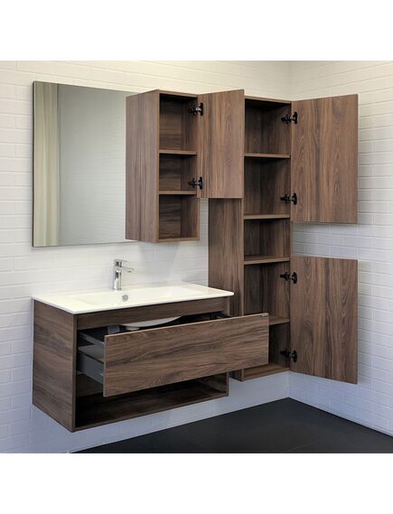 Купить COMFORTY. Шкаф-колонна "Бордо-40" дуб темно-коричневый (00-00007266) по цене 19910 руб., в Санкт-Петебруге в интернет магазине 100-Систем, а также дургие товары COMFORTY из раздела Пеналы и Пеналы, комоды, шкафы