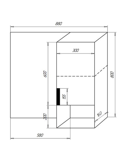 Купить Зеркало-шкаф Azario GRIS 88х16х80  Дуб веллингтон (cs00080416) по цене 3750 руб., в Санкт-Петебруге в интернет магазине 100-Систем, а также дургие товары Azario из раздела Зеркальные шкафы для ванной и Мебель для ванной комнаты