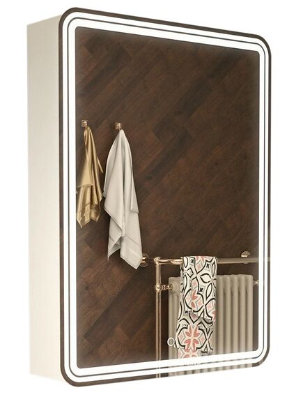 Купить Зеркало-шкаф AZARIO Adriana 1П 600х800 (cs00069512) по цене 17580 руб., в Санкт-Петебруге в интернет магазине 100-Систем, а также дургие товары Azario из раздела Зеркальные шкафы для ванной и Мебель для ванной комнаты