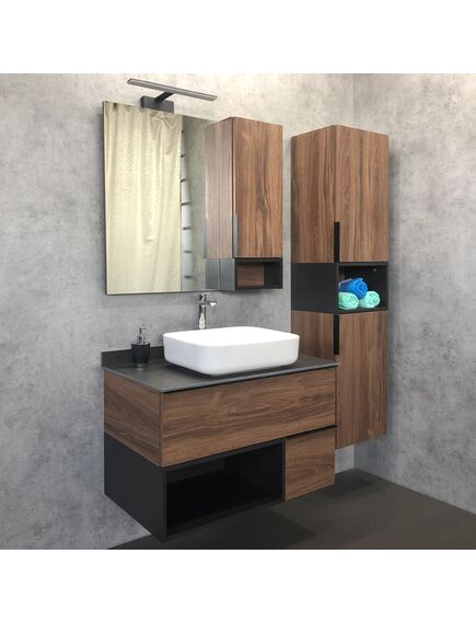 Купить COMFORTY. Шкаф-колонна  "Штутгарт-40" дуб тёмно-коричневый (00004151544) по цене 22880 руб., в Санкт-Петебруге в интернет магазине 100-Систем, а также дургие товары COMFORTY из раздела Пеналы и Пеналы, комоды, шкафы