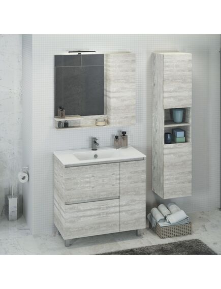 Купить COMFORTY. Шкаф-колонна "Верона-35" дуб белый (00004137140) по цене 16390 руб., в Санкт-Петебруге в интернет магазине 100-Систем, а также дургие товары COMFORTY из раздела Пеналы и Пеналы, комоды, шкафы